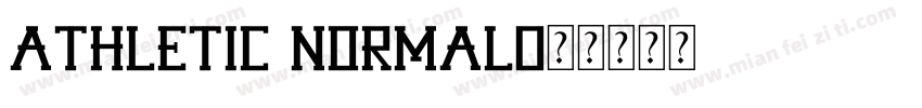 Athletic normal字体转换